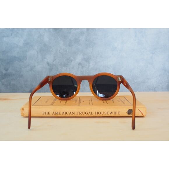 Vintage 1990s Sunglasses Grunge Goth Steampunk Brown Korea NOS main image 14